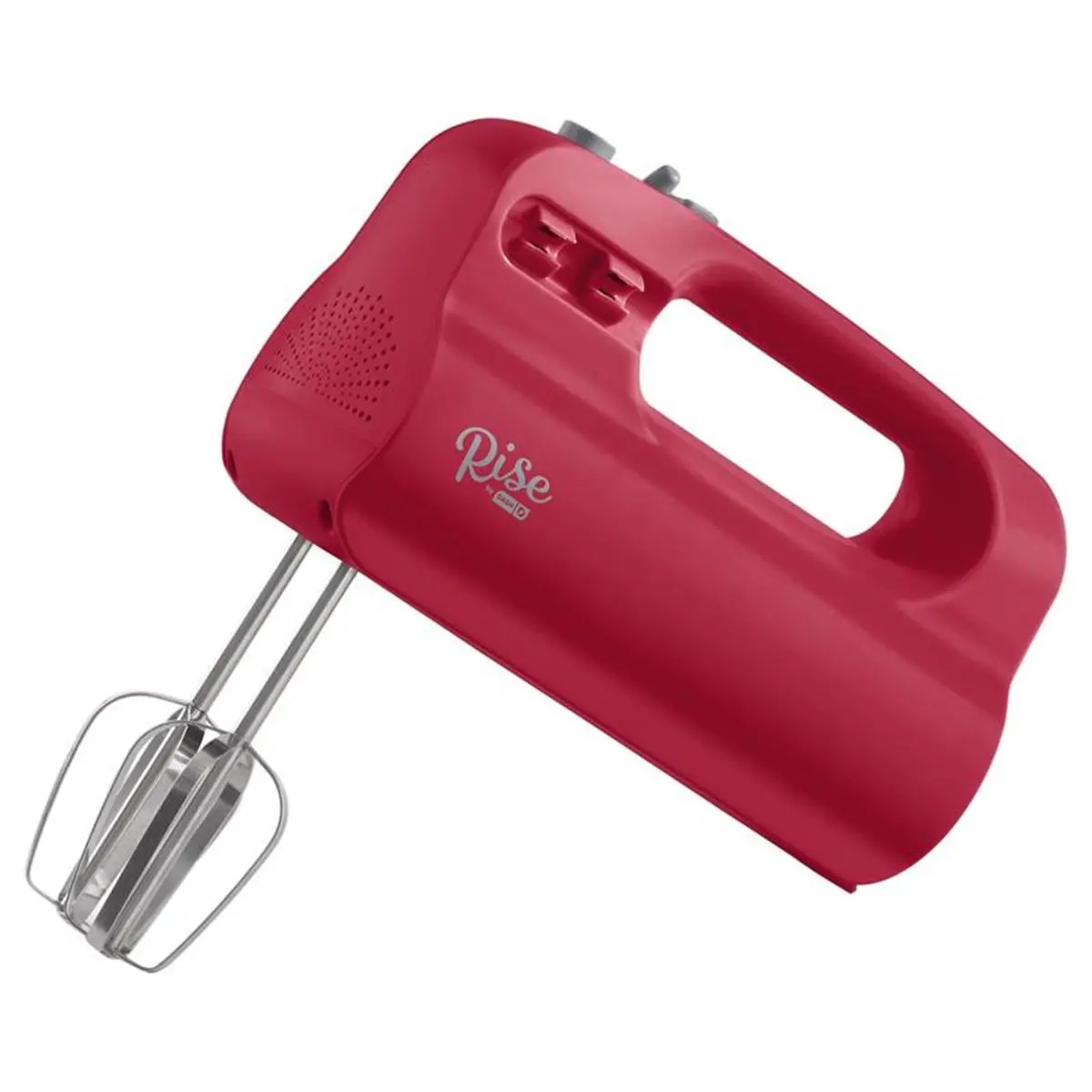 Rise by Dash 5-Speed Handheld Whisk Mixer - Red Plastic Kitchen Appliance, 5.0 in Height, 150 W, 2.36 lbs, 120 V, 1 Year Warranty, Kitchen Supplies (Model 6065227)