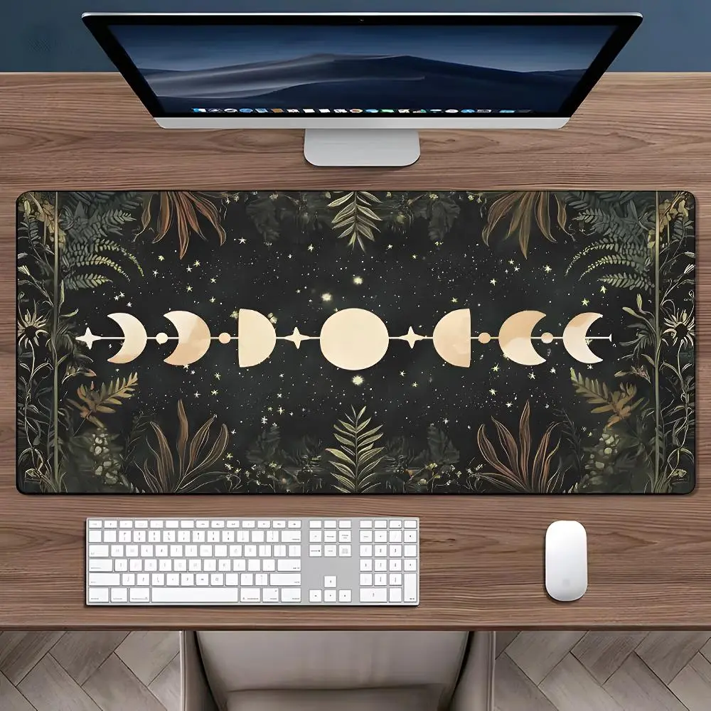 Vintage Gothic Celestial Art Mouse Pad, Aesthetic Desktop Decoration Protective Pad, Non-slip Rubber Pad Suitable for Laptop, Desktop Computer Games, Office Desktop Accessories, Gaming Desk Accessory