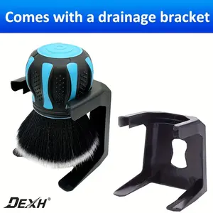Curve Ball Detail Brush with Storage Rack, Ultra-Soft Car Brush, Suitable for Large Area Cleaning Inside and Outside the Car, Interior and Exterior Detail Brush - Blue Car Detailing Tools Car Detailing Kit, Detailing Products