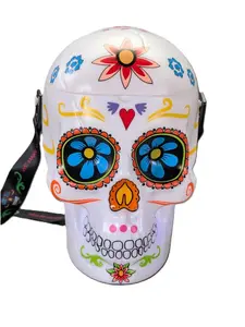 NEW AMC Exclusive Sugar Skull Light Up Popcorn Bucket Halloween /Day Of The Dead
