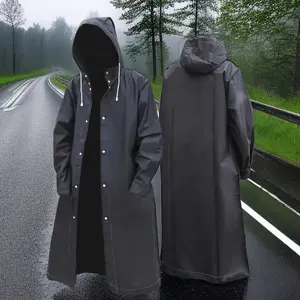 Outdoor Raincoat Waterproof Jacket, Rainproof, High-Quality Eva Thickened Full Body Rainwear, Hooded Design, High Elasticity, Hiking Travel Fishing