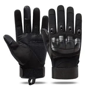 Tactical Full Finger Gloves - Soft Knuckle Protection, Touchscreen Non-Slip Breathable, For Outdoor Sports Motorcycle Riding Training Hunting, Men Women Work Gloves Father Gifts