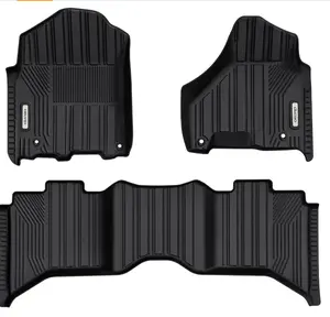 OEDRO Floor Mats Car Accessories for 2019-2024 Ram 1500 Classic Crew Cab/2013-2018 Dodge Ram 1500/2500/3500/2019-2024 Ram 1500 Classic (NOT for New Body) with 1st Bench Seats, Full Set Liners