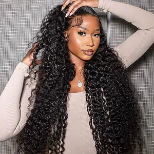 Wiggins Hair Deep Wave Ready To Go Glueless Wigs Human Hair Pre Cut Lace 7x4 & 7x5 Clsoure Wig & Pre Bleached 13x4 Lace Front Wig Pre Plucked Hairline