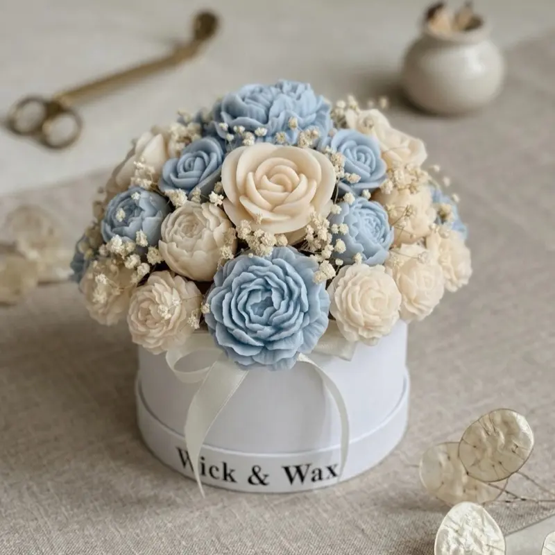 Ocean Breeze Scented Candle bouquet