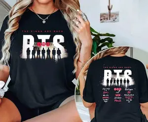 Arirang Tracklist The Kings Are Back Shirt, Bangtan 2026 Album Songs Concert Tee, Merch Gift for Kpop Fan