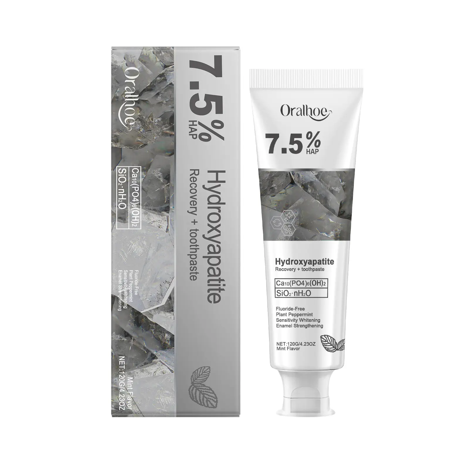 Toothpaste 7.5% HAP Enamel Strengthening Gum Care Gentle Stain Removal Fresh Breath Mint Travel Size Fits Pocket