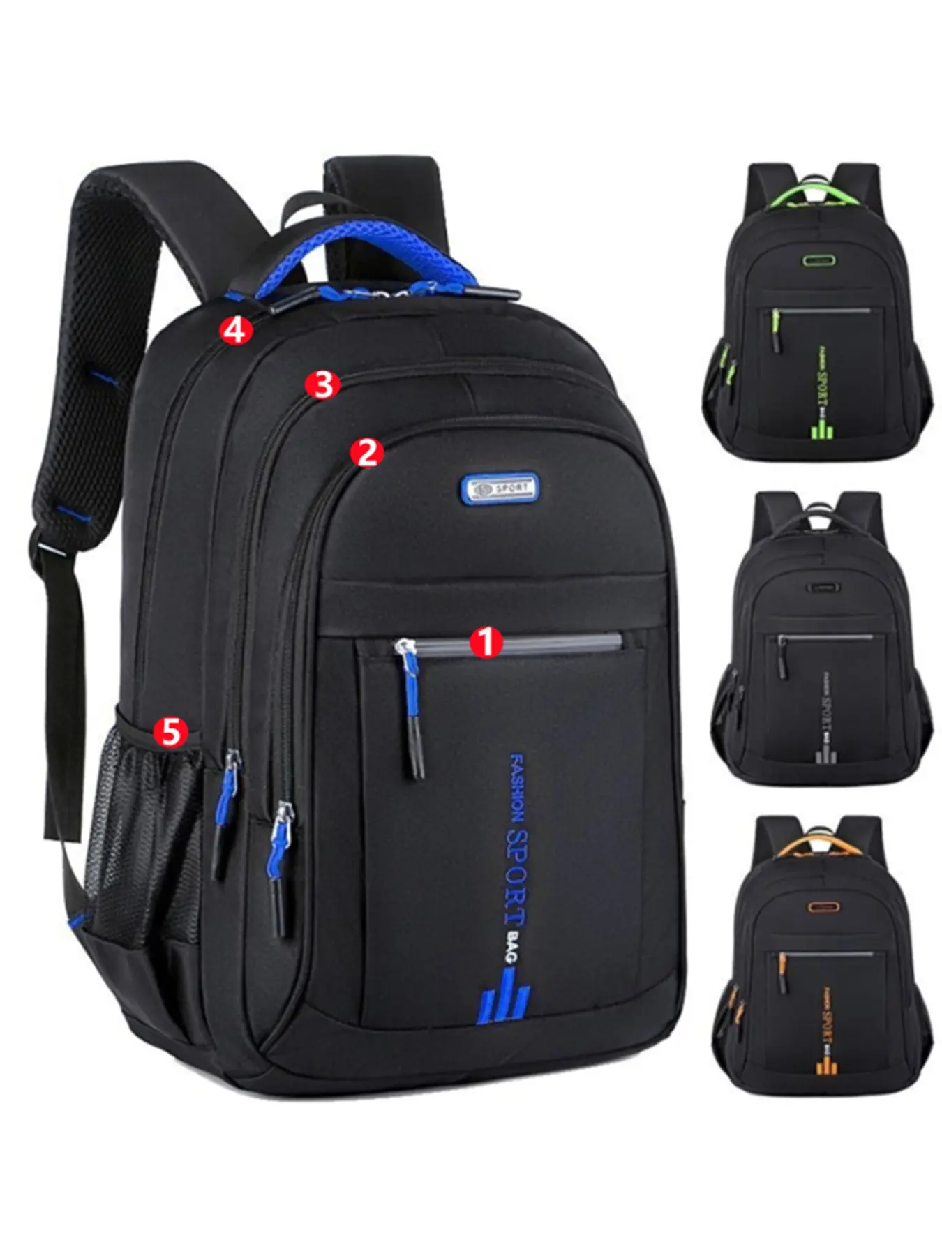 Men's Large Capacity Travel Backpack, Adjustable Straps, Multi-Pocket Business & School Bag, Travel Backpack, Backpack For School, Multifunctional Travel Backpack