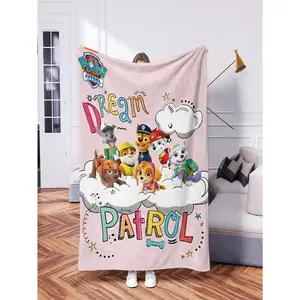 Paw Patrol Throw Plush Throw Blanket - Soft,Comfortable,Warm,Ultra-Soft Microfiber All-Season Lightweight Throw, Suitable for Sofa,Picnic,Office,Bed,Camping and Travel - Versatile Gift for Christmas,Halloween,Birthday Parties 023
