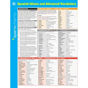 Spanish Idioms and Advanced Vocabulary SparkCharts by SparkNotes [Hardcover Book]