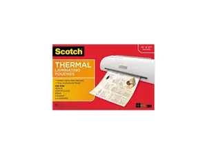 Scotch Thermal Laminator Menu Size Pouches - 12 PK/CT