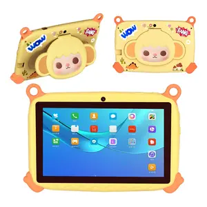 7 Inch Kids Touchscreen Tablet PC Android 13.0 4GB 64GB, Dual Camera 2mp+5mp, WiFi Bluetooth-compatible, Shockproof Case, Parental Control, Learning Entertainment Tablet, Ideal Gift