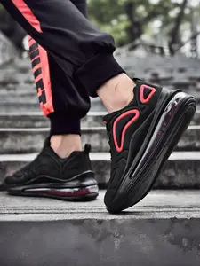 Men's All-Palm Air Cushion Shoes, Cushioned Running Shoes, Shock Absorption Lightweight Running Sneakers, Casual Sporty Big Size Footwear Spring