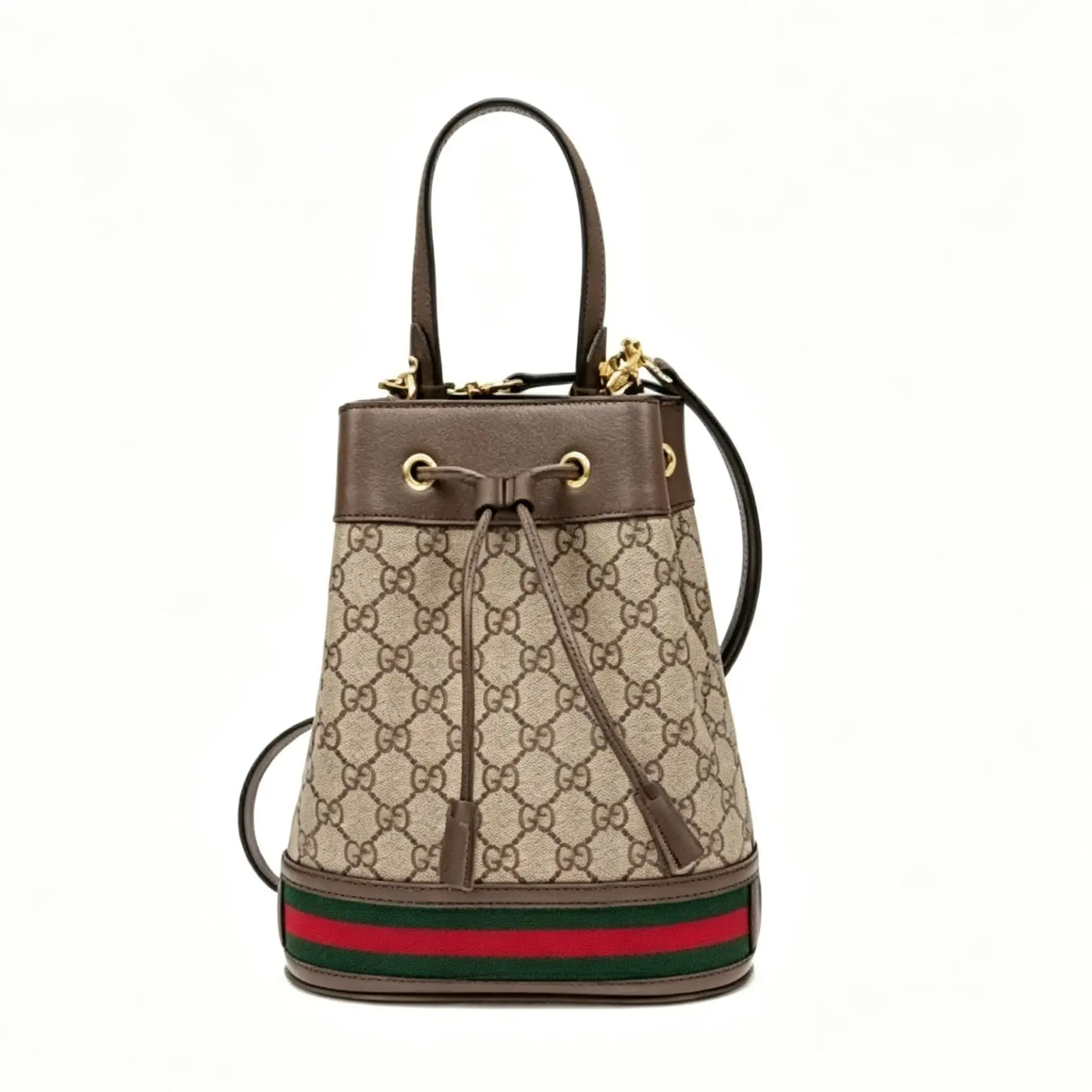 Pre-owned GUCCI Old Flower Ophidia Large Bucket Shoulder Bag th26043241