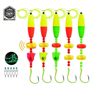 [FreeShip] 5-Pcs Trolling Rigs, Rattletail Catfish Rigs for Drift & Shore Fishing, Various Rigs 5-Pack, High Sensitivity, Anti-Tangle Design, Durable Hooks, Must-Have for Catfish Anglers, Easy to Use for Beginners & Pros, Fishing Gear