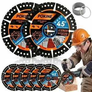 15/9/3PCS 4.5"(115 * 22.23mm) Glass Cutting Disc for Angle Grinder, Rock Slab Grinding Disc Diamond Cutter Saw Blade, Ultra-Thin Cutting Grinding for Marble Granite Porcelain Tile Glass