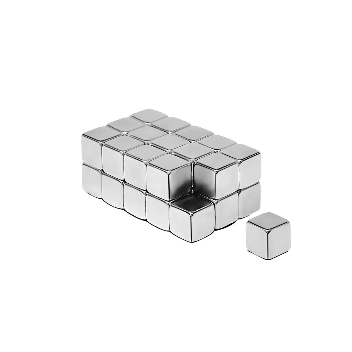 Wrapables Cube Neodymium Magnets, Strong Magnets for Refrigerator, Whiteboards, Crafts, Science Projects Magnetic Item Magnet Cubes