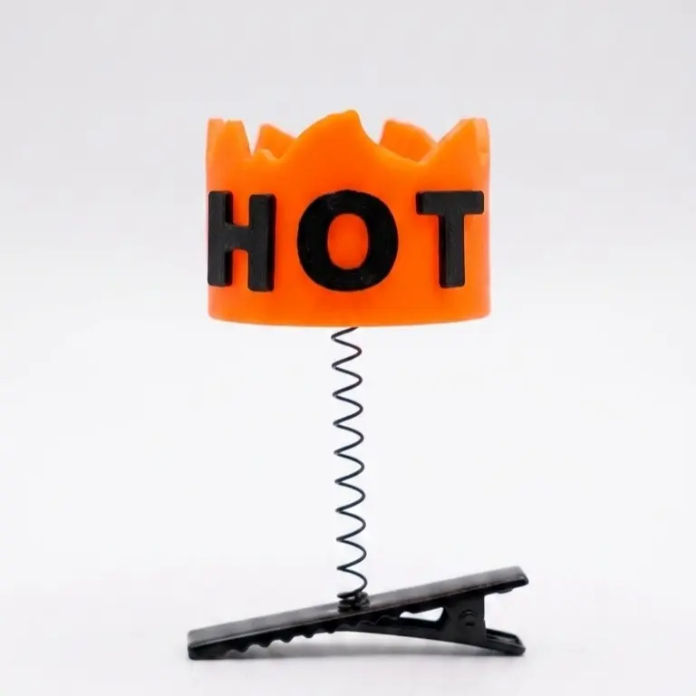 HOT Sticker Rave Sprout Clip -- Crown