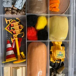 Construction Sensory Bin