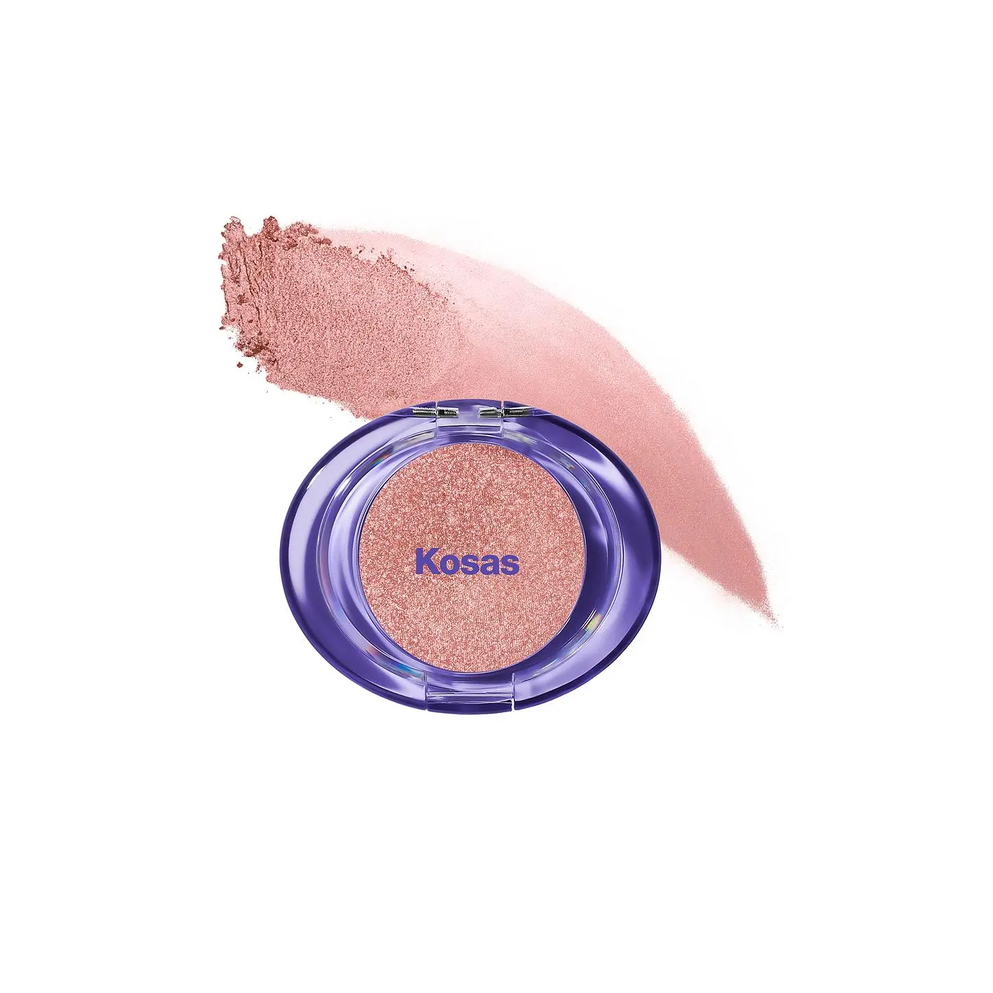 Kosas Shiny Objects Wet Glisten Powder Highlighter for Face + Eyes in Glimmerose