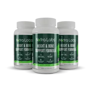 Nxtra Labs Height & Bone Support Formula - Next-Generation Nutrition for Structural Health, 60 Capsules, Science-Driven Ingredients, Made in USA