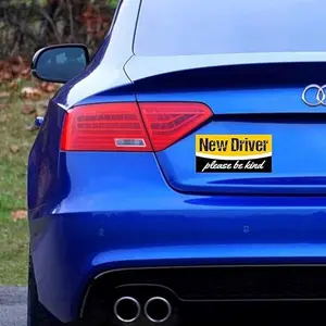 Student Driver Sticker | Easily Removable Just Like a Magnet but It Sticks Anywhere + Keep Your New Driver Safe