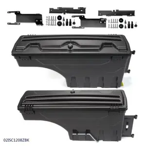 G-PLUS Rear Left+Right Lockable Storage Truck Bed ToolBox Fit For 2015-2019 Ford F-150