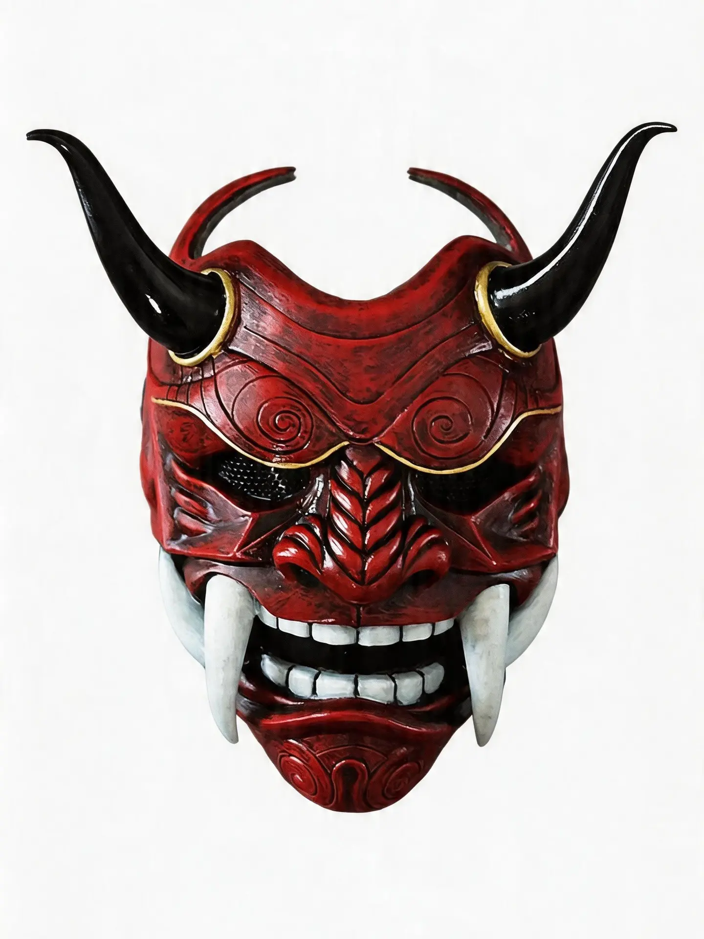 3D Realistic Hannya Mask – Viral TikTok Japanese Demon Headpiece, Eastern Lore Inspired Cosplay, Unleash Your Inner Party Rockstar This Halloween!