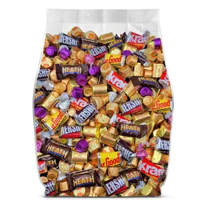 Hershey Miniatures Assorted Chocolate Candy Individually Wrapped  2lb Bulk Chocolate Candy Variety  Bulk Candy for Sharing and Snacking  Chocolate Candy Assortment Bag Bulk (2 Pounds)