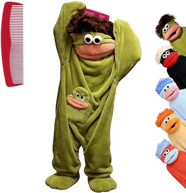 Big Mouth Monster Onesie Silly Monster Onesie Plush Matching Family Flannel Onesie Pajamas for Kids & Adults, Oversized Wearable Blanket Jumpsuit Soft Plush Cozy Loungewear, TikTok Viral Funny Monster Costu  (No Shoes Included)