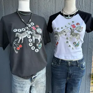 Feeling feral zebra Top