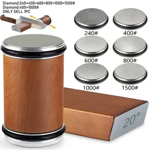 Adjustable Carbon Steel Magnetic Rolling Sharpener, 1 Set Knife Sharpener with Storage Box, Knife Sharpening Tool for Home Kitchen ﻿