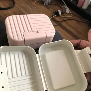 Portable Soap Dish with Lid, 1/2 Counts Waterproof Plastic Soap Dish, Soap Storage Tool for Bathroom & Dormitory, Summer Fathers Day Gift