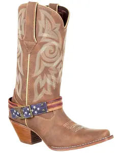 Durango Women's Crush Flag Accessory Western Boot - Drd0208