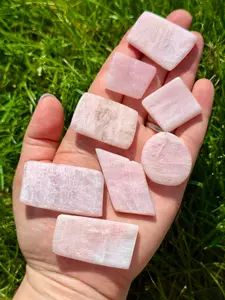 Pink Petalite Slice (Grade AA) Polished Petalite Crystal