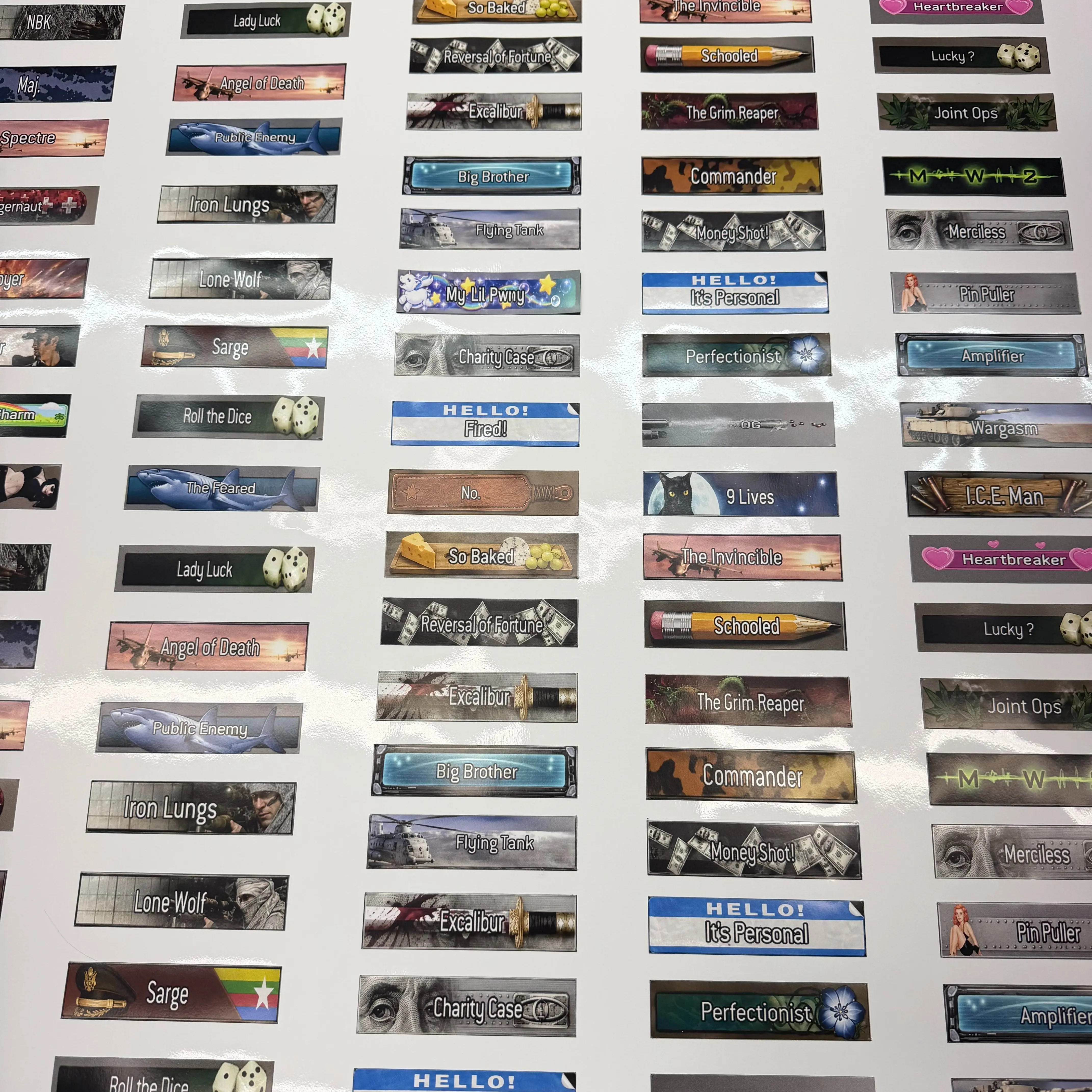 OG Calling Cards & Emblem Decal Stickers, High-Quality Printed, Waterproof, Durable, Weather Resistant