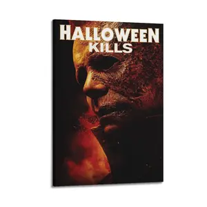 Halloween Kills Poster for Bedroom Aesthetic Canvas Wall Art Living Room Posters Painting Picture Print Modern Family Decor Artist Bathroom Poster