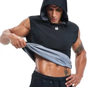 HOTSUIT Portable Men's Sauna Vest Full Zip Sweatshirt Odorless Fitness Sauna Top Workout Clothes compression tank top Outdoorfun
