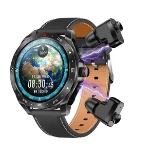 T95 smart watch, Bluetooth headset, smart watch headset 2 in 1 TWS, 1.52 large screen, AI voice wake-up dual calls, , health monitoring, make and receive calls,  music, suitable for women, men and teenagers, birthday holiday gifts wearables