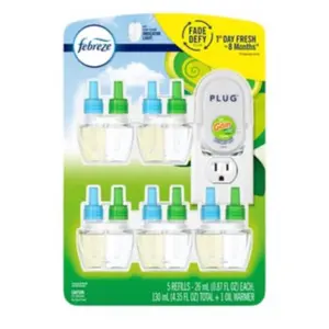 Febreze odor eliminating fade defy plug oil warmer kit