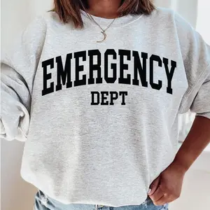 Emergency Department Sweatshirt, Emergency Dept, ED ER Emergency Room Doctor Staff, Nursing Student, Nurse Week, Unisex Crewneck Sweater Unisex wear hoodie & sweatshirt