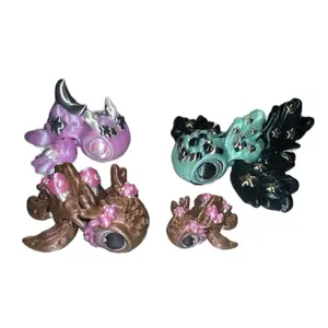 Flexi Figures Pisces Turtle,Mushroom Turtle, Dream Turtle, Spider Turtle, Birthday turtle, Butterfly Turtle, Texas blue bonnet flower turtle