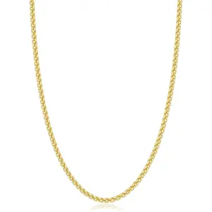 Italian Chain Necklace for Men, 2.5mm 3mm Chains for Men, Stainless Steel Necklace Chains for Men and Women, Mens Chain Necklace 16 18 20 22 24 26 Inch