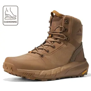 【summervibes】NORTIV 8 Metrostrike Men's Tactical Boots Lightweight Comfortable All-Day Work Boots with Side Zipper for Motorcycle Combat Hiking 8 Inches Safety Outdoor Shoes - Footwear