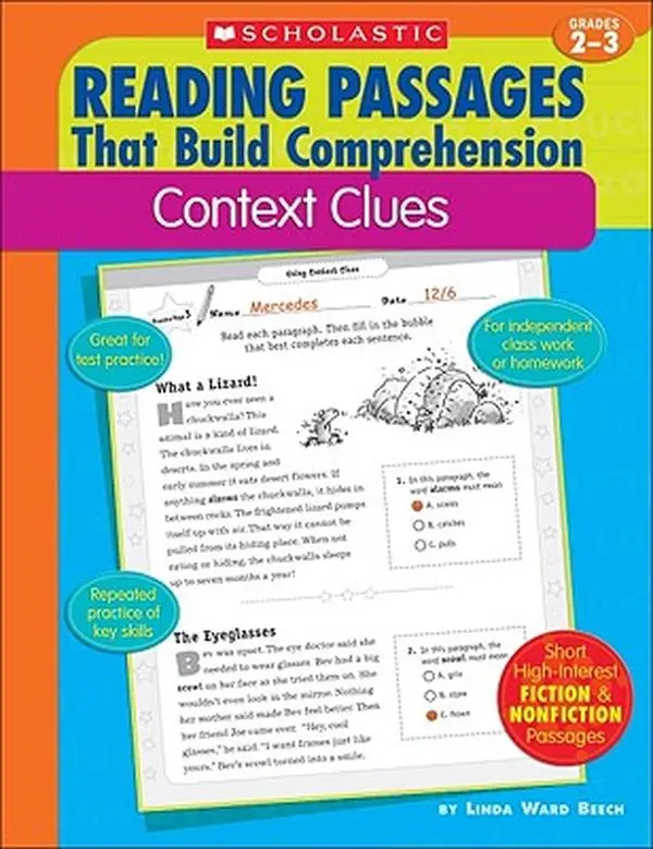 Reading Passages Workbook for Building Comprehension: Context Clues, Grades 2-3, Linda Beech, Paperback
