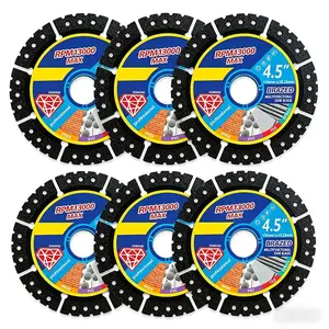There are 3/6/9/12 sets of optional 4.5-inch angle grinder grinding wheels, which adopt dry cutting design and have outstanding cutting efficiency, suitable for various materials such as stone, ceramic tiles, cast iron, metal, plastic, etc.