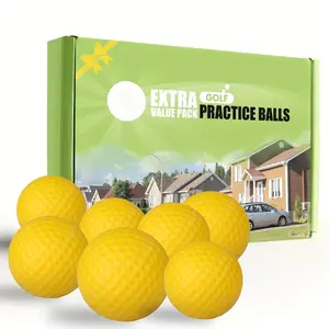 Foam Golf Practice Balls, 12 Pack or 24 Pack, Realistic Feel and Limited Flight, Soft for Indoor or Outdoor Training