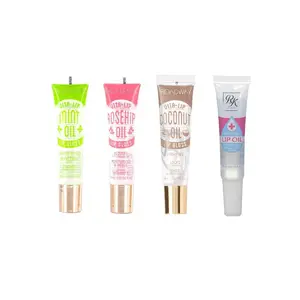 Ruby Kisses Hydrating Lip Oil & Broadway Vita-Lip Clear Lip Gloss Mint+Rosehip+Coconut+Hydrating Oil (4 PACK)