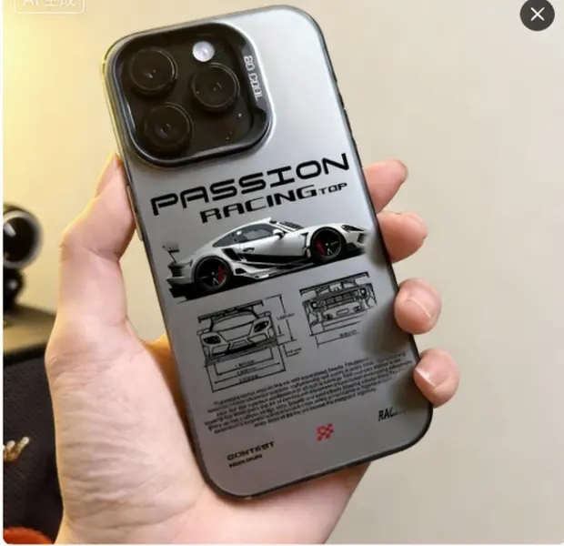 Luxury Performance P-Porsche Phone Case |   Camera Protection |   Shockproof & Anti-Drop |   Light Luxury Silvery Finish |   Comfortable & Anti-Slip Suitable for a variety of iPhone models, from Iphone 17 series to Iphone 11 series, and Iphone x series