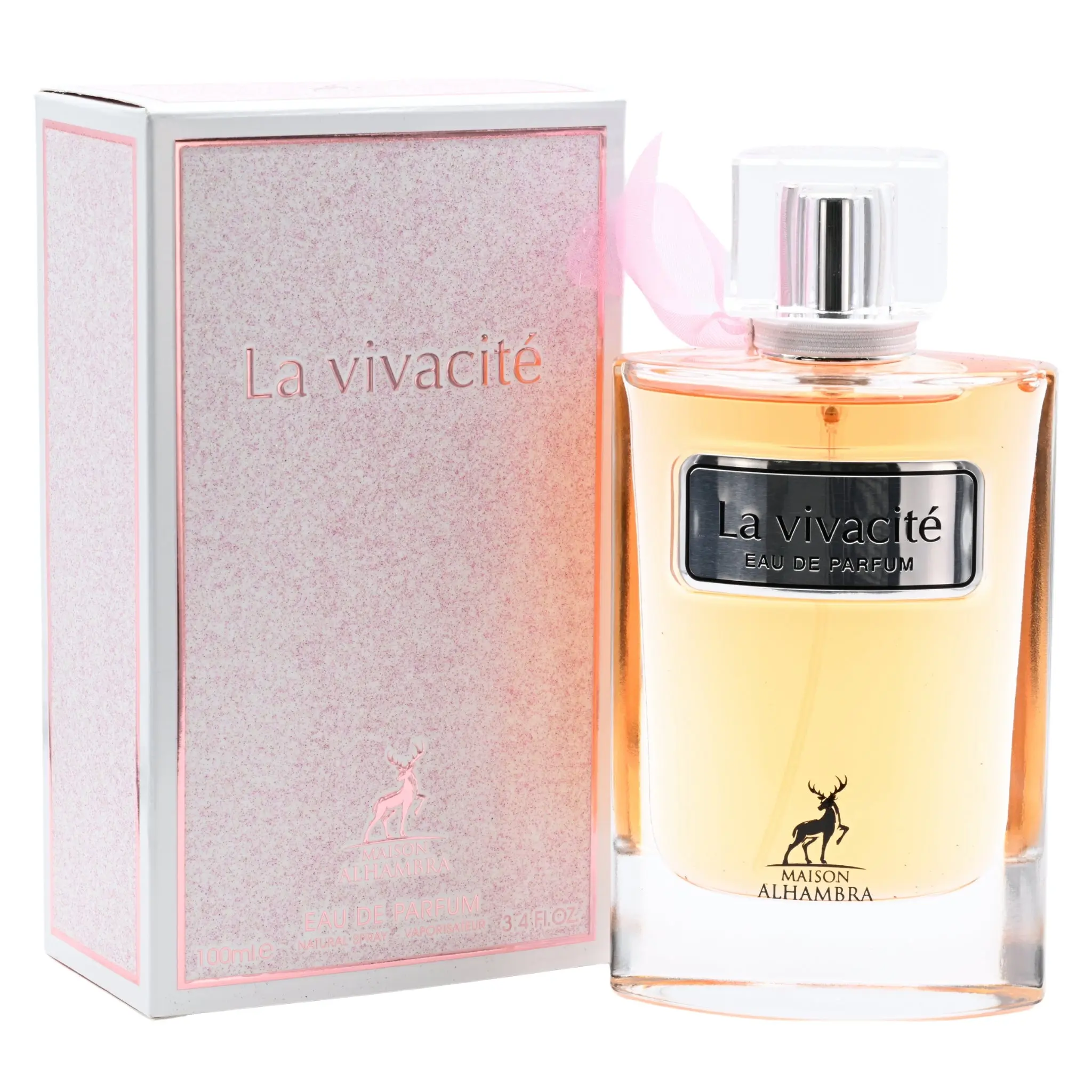 MAISON ALHAMBRA La Vivacite Women's EDP Fragrance - 3.4 fl oz, Elegant Fragrance with Sparkling Top Pear Opening, Blackcurrant Notes, New in Box, Edp Spray Cologne, Floral Scent Fragrance